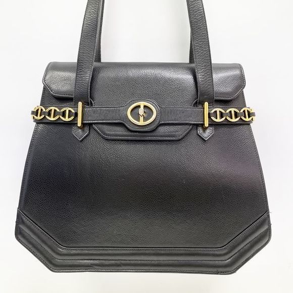 Dior Shoulder Leather CD Logo  Side Chain Christian Bag - Picture 1 of 16